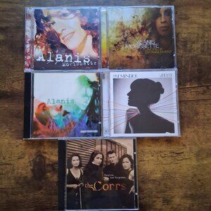 Canadian Female Artists 5-CD Lot – Alanis Morissette, Feist, The Corrs (VG)